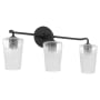 Quorum International Goodwin 3 Light 25" Wide Vanity Light Matte Black