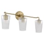 Quorum International Goodwin 3 Light 25" Wide Vanity Light Aged Brass