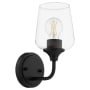 Quorum International Raymond 11" Tall Bathroom Sconce Matte Black