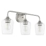 Quorum International Goodwin 3 Light 23" Wide Vanity Light Satin Nickel