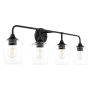 Quorum International Lacy 4 Light 32" Wide Vanity Light Matte Black