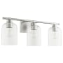 Quorum International Tribute 3 Light 25" Wide Vanity Light Satin Nickel