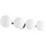 Quorum International 4 Light 30" Wide Vanity Light Satin Nickel