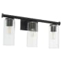 Quorum International Mercier 3 Light 24" Wide Vanity Light Matte Black