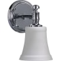 Quorum International Rossington Single Light 5-1/8" Wide Bathroom Sconce Chrome