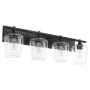 Quorum International Veno 4 Light 32" Wide Vanity Light Matte Black