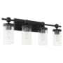 Quorum International Lee Boulevard 4 Light 30" Wide Vanity Light Matte Black