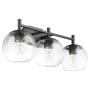 Quorum International Lyon 3 Light 24" Wide Vanity Light Matte Black