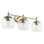 Quorum International Lyon 3 Light 24" Wide Vanity Light Aged Brass