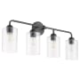 Quorum International Charlotte 4 Light 33" Wide Vanity Light Matte Black