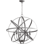 Quorum International Celeste 6 Light 25-1/2" Wide Taper Candle Chandelier Zinc