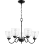 Quorum International 5 Light 23" Wide Chandelier Noir