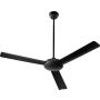 Quorum International Aerovon 52" 3 Blade Indoor Ceiling Fan with Wall Control Matte Black