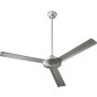 Quorum International Aerovon 52" 3 Blade Indoor Ceiling Fan with Wall Control Satin Nickel