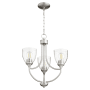 Satin Nickel / Clear Seeded
