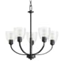 Quorum International Reyes 5 Light 26" Wide Chandelier Textured Black