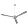 Quorum International Aerovon 60" 3 Blade Indoor Ceiling Fan with Wall Control Satin Nickel