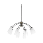Quorum International Wallinger 8 Light 32" Wide Chandelier Matte Black