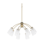 Quorum International Wallinger 8 Light 32" Wide Chandelier Aged Brass