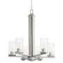 Quorum International Steinway 6 Light 25" Wide Chandelier Satin Nickel