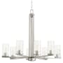 Quorum International Steinway 8 Light 36" Wide Chandelier Satin Nickel