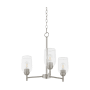 Quorum International Goodwin 3 Light 21" Wide Chandelier Satin Nickel