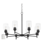 Quorum International Providence 8 Light 32" Wide Chandelier Satin Nickel