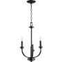 Quorum International Reyes 3 Light 19" Wide Candle Style Chandelier Noir
