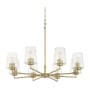 Quorum International Belinder 8 Light 32" Wide Chandelier Aged Brass