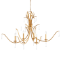 Quorum International Majesty 6 Light 23" Wide Taper Candle Style Chandelier Gold Leaf