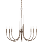 Quorum International Summit 8 Light 32" Wide Empire Chandelier Dark Brass
