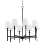 Quorum International Belshaw 8 Light 33" Wide Chandelier Matte Black