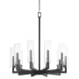 Quorum International Harbin 10 Light 32" Wide Chandelier Textured Black