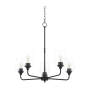 Quorum International Goodwin 5 Light 27" Wide Chandelier Matte Black