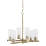 Quorum International Mercier 6 Light 26" Wide Chandelier Aged Brass