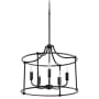 Quorum International Olympus 5 Light 21" Wide Pendant Textured Black