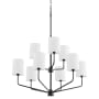Quorum International Harmony 9 Light 30" Wide Chandelier Matte Black