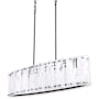 Quorum International Prestige 6 Light 42" Wide Linear Chandelier with Alabaster Glass Shade Matte Black