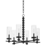 Quorum International Lee Boulevard 6 Light 29" Wide Chandelier Matte Black