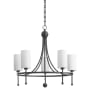 Quorum International Lee Boulevard 5 Light 28" Wide Ring Chandelier Matte Black