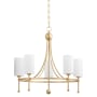 Quorum International Lee Boulevard 5 Light 28" Wide Ring Chandelier Aged Brass