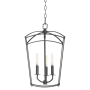 Quorum International Mantle 3 Light 12" Wide Pendant Matte Black