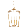 Quorum International Mantle 3 Light 12" Wide Pendant Gold Leaf