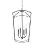 Quorum International Mantle 4 Light 15" Wide Pendant Matte Black