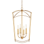 Quorum International Mantle 4 Light 15" Wide Pendant Gold Leaf