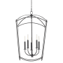 Quorum International Mantle 5 Light 19" Wide Pendant Matte Black