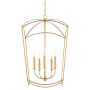 Quorum International Mantle 5 Light 19" Wide Pendant Gold Leaf