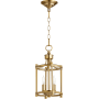 Quorum International Rossington 2 Light 8" Wide Taper Candle Mini Pendant Aged Brass