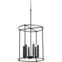Quorum International Olympus 6 Light 18" Wide Pendant Textured Black