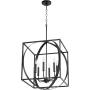Quorum International 6 Light 18" Wide Pendant Noir